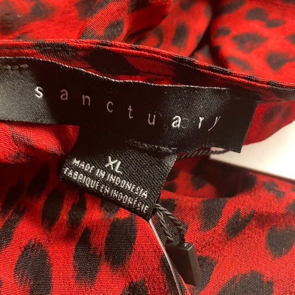 Sanctuary Woman’s Animal Print Wrap Dress size XL - Picture 3 of 4